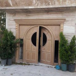 درب لابی تمام چوب سفارشی MA265