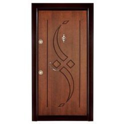 درب ضد سرقت روکش چوب راش CNC مدل MA 301