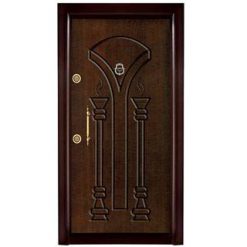 درب ضد سرقت مدل ترک CNC کد MA 316 – طراحی مدرن با روکش چوب و بدنه فولادی ضد خش