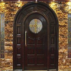 درب ورودی کلاسیک تمام چوب MA260