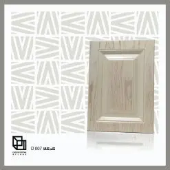 درب کابینتی MDF روکش PVC تک قاب سفید کلاسیک کد 07 