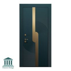 در چوبی اتاقی مدرن روکش پی وی سی استیل خور کد 153