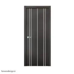 درب اتاقی چوبی، درب اتاقی لوکس، درب اتاقی جدید، درب اتاقی پی وی سی، در هتلی ام دی اف روکش PVC کد 425