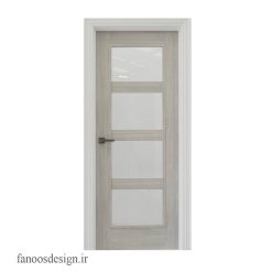 درب چوبی داخلی اتاق و شیشه خور کد 3050