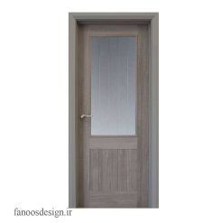 درب چوبی اتاق شیشه خور کد 3046