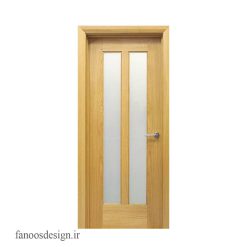 درب داخلی تمام چوب و شیشه خور کد 3016