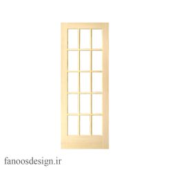 در چوبی داخلی خانه شیشه خور کد 3085