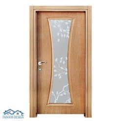 درب اتاق خواب شیشه خور کد MT3095