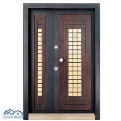 درب ضد سرقت یک و نیم لنگه CNC کد MT222