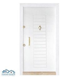 درب ضد سرقت سفید مدل کرکره ای کدMT204