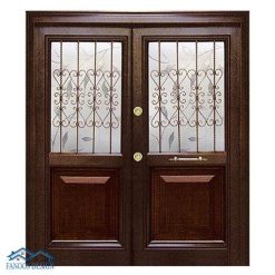 درب ضد سرقت دولنگه شیشه خور کد MT201