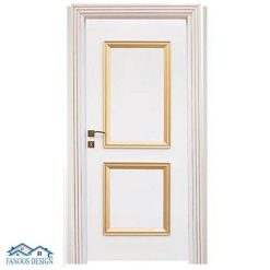 درب اتاق سفید طلایی با رنگ پلی اورتان کد MT169