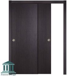 درب ریلی کمد دیواری ام دی اف با رویه پی وی سی کد 3027