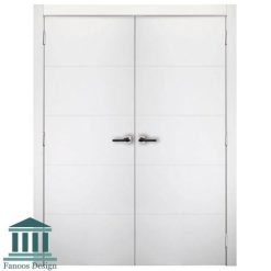 درب دولنگه ام دی اف با روکش pvc کد 3011