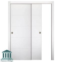 درب ریلی کمد دیواری ام دی اف با رویه pvc کد 3026
