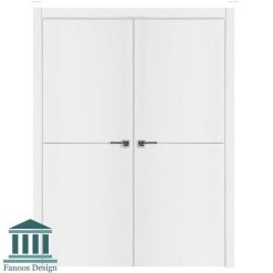 درب دولنگه mdf با روکش pvc کد 3007