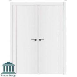 درب mdf با روکش پی وی سی دولنگه کد 3005