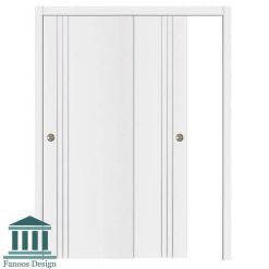 درب کمد دیواری ریلی MDF با رویه PVC کد 3019