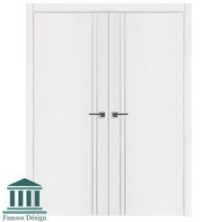 درب MDF با روکش PVC دولنگه کد 3002