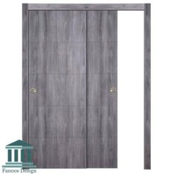 درب ریلی کمد دیواری ام دی اف با رویه pvc کد 3030