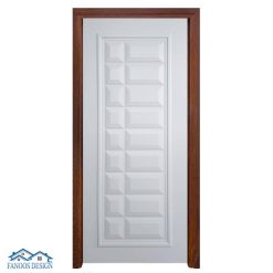 درب وکیوم سفید صدفی کد 3034