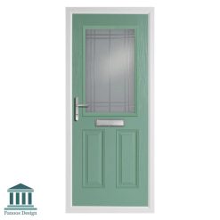 درب ورودی شیشه خور کلاسیک مدل انگلیسی کد 4029