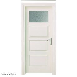 درب HDF ترک چهارقاب 1.3 شیشه کد 9028