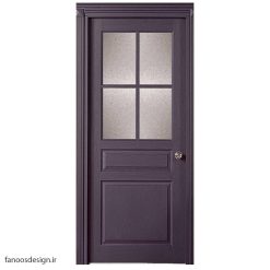 درب HDF سه قاب نیم ویترین کد 9009