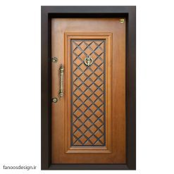 درب ضد سرقت روکش راش مدل سی گل