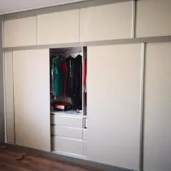 کمد دیواری MDF ریلی و تخت شو و کد 037