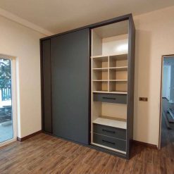 کمد دیواری مدرن ریلی با رویه PVC کد 006