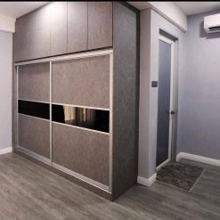 کمد دیواری ریلی اتاق خواب لترون کد 005