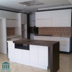 کابینت آشپزخانه ترکیبی ام دی اف و هایگلاس کد 0153