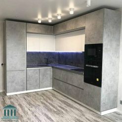 کابینت آشپزخانه نرکیبی هایگلاس و پی وی سی کد 0169