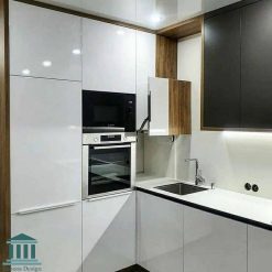 کابینت آشپزخانه ترکیبی ام دی اف وهایگلاس کد 0162