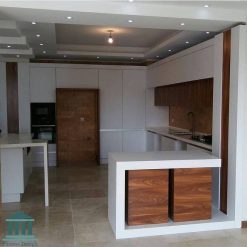 کابینت آشپزخانه ترکیبی ام دی اف و هایگلاس کد 0153