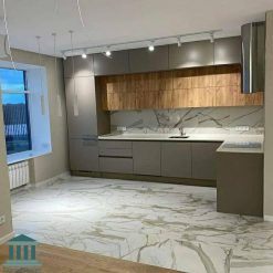 کابینت آشپزخانه ترکیبی ام دی اف و پی وی سی کد 0157