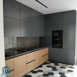 کابینت آشپزخانه ترکیبی ام دی اف و پی وی سی کد 0156