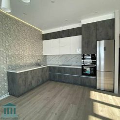 کابینت آشپزخانه ترکیبی هایگلاس و پی وی سی کد 0249