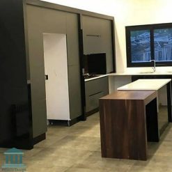 کابینت آشپزخانه ترکیبی ام دی اف و پی وی سی کد 0240