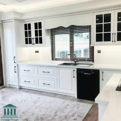 کابینت آشپزخانه با رنگ پولیشی