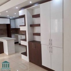 کابینت آشپزخانه ترکیبی ام دی اف و هایگلاس کد 0152