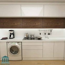 کابینت آشپزخانه ترکیبی ام دی اف و هایگلاس کد 0228