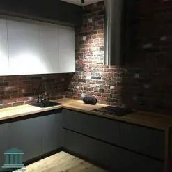 کابینت آشپزخانه ترکیبی ام دی اف و پی وی سی کد 0227