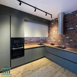 کابینت آشپزخانه ترکیبی ام دی اف و پی وی سی کد 0227