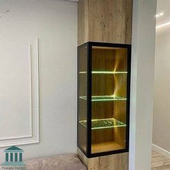 کابینت آشپزخانه ترکیبی ام دی اف و هایگلاس کد 0220