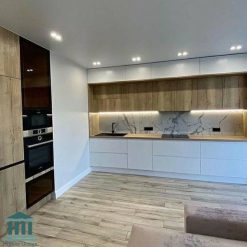 کابینت آشپزخانه ترکیبی ام دی اف و هایگلاس کد 0220