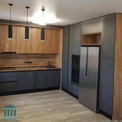 کابینت آشپزخانه ترکیبی ام دی اف و پی وی سی کد 0216