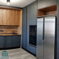 کابینت آشپزخانه ترکیبی ام دی اف و پی وی سی کد 0216