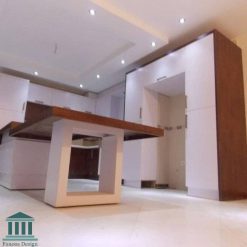 کابینت آشپزخانه ترکیبی ام دی اف و هایگلاس کد 0214